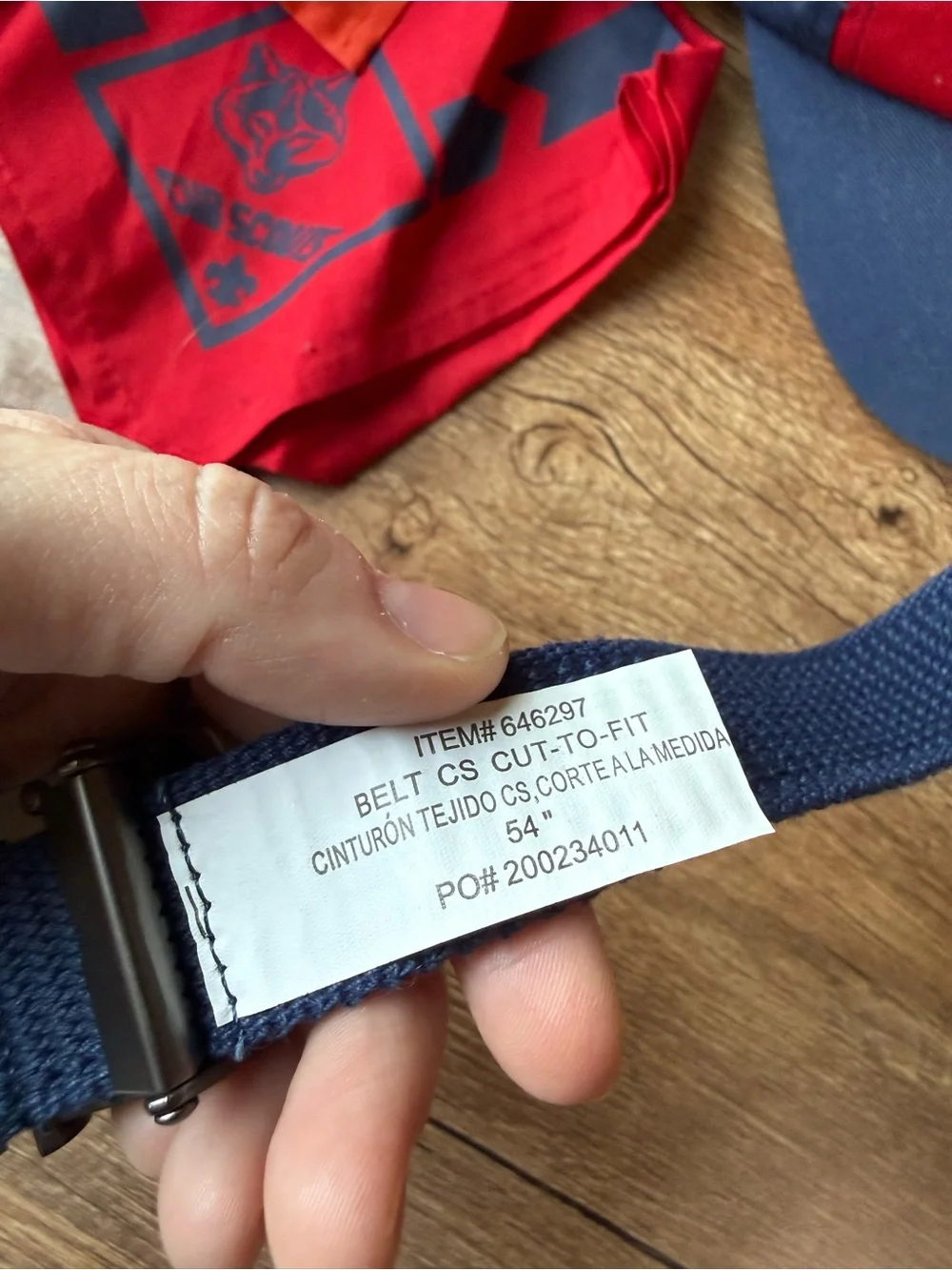 Kids tiger scout Navy Webbing Belt (1 belt)